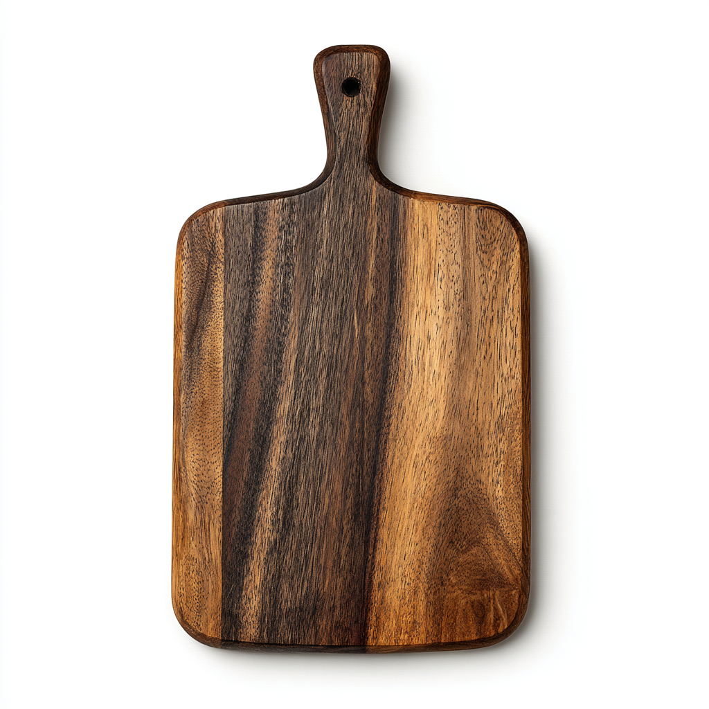 Qelnu Acacia Wood Serving & Cutting Board with Handle